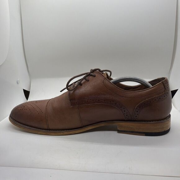 Stacy Adams Darren Men’s Leather Oxford Shoes Size 11 M Cognac Brown main image 7